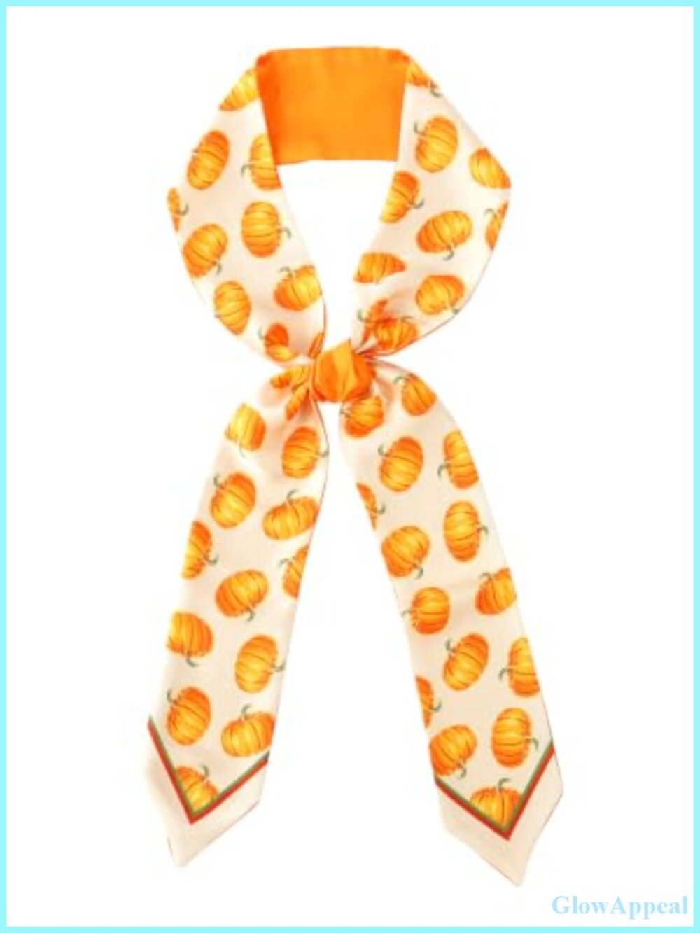 Reversible Skinny Scarf, Long Neck Ribbon, Hair Scarf Headband, Silk Feel